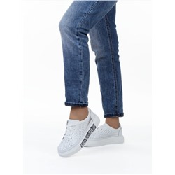 03-C322-9A WHITE Полуботинки летние женские (натуральная кожа)