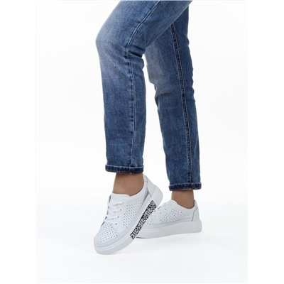 03-C322-9A WHITE Полуботинки летние женские (натуральная кожа)