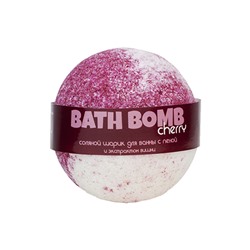Бурлящий шарик для ванны Cherry (вишня, с пеной), 100-120 г