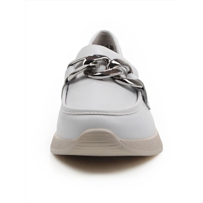 06-YG107-1 WHITE Туфли женские (натуральная кожа)