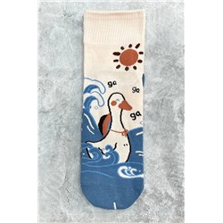 Носки р.35-40 "Ducks and Geese" На волне