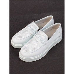 03-PDXL160-5 LT. BLUE Полуботинки женские (натуральная кожа)