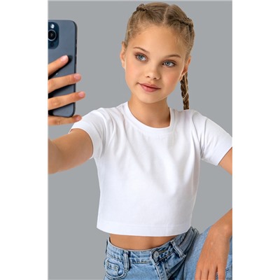 Укороченная футболка для девочки Happyfox