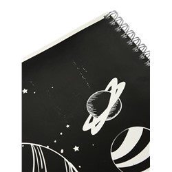 УЦЕНКА Альбом д/рис А4, 40л греб Космокот, мет пленка, 100г/м2