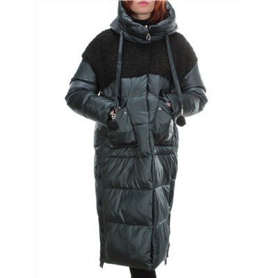 Y21636 DK. GREEN Пальто женское зимнее MEIYEE (200 гр. холлофайбера)