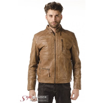 Куртка кожаная KREZZ M152 opal