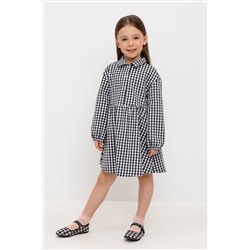 Платье серая клетка на белом к519 Crockid