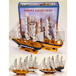 Парусник дерево 30*30*5 см Wooden sailing craft п/у