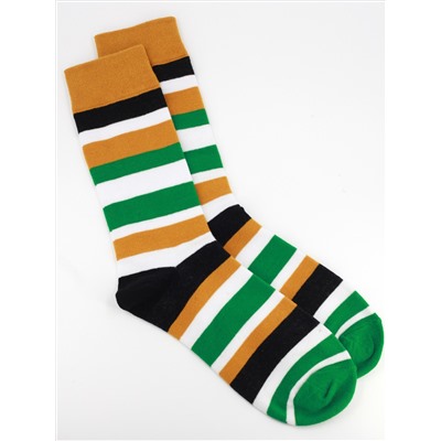 Носки р.40-45 "Geometry and Line" Yellow and White