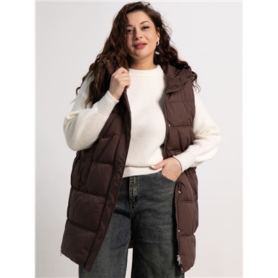 Жилет утепленный Вега (горький шоколад) Б15304-18М