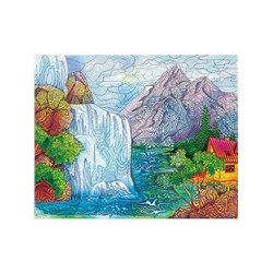 УЦЕНКА Алмазная вышивка на раме с полным заполнением «Водопад», 40×50 см