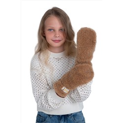 Варежки детские меховые кемел