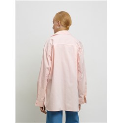 Персиковая рубашка oversize