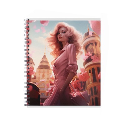 Тетрадь 80 листов в клетку на гребне, Glamour
