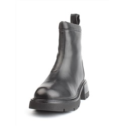 04-M3-L860 BLACK Ботинки зимние женские (натуральная кожа, натуральный мех)