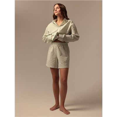 Шорты домашние женские SL Home Basic, зелёные