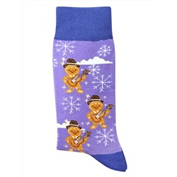Носки НГ р.37-44 "Happy NY" Пряники с Гитарой