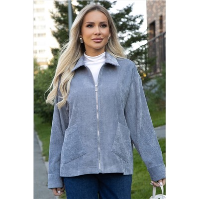 Жакет вельветовый Реджина (серый) Б14564-9М