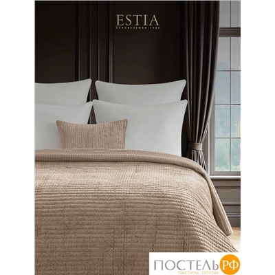 Estia ЭЛА беж. Покрывало 240х260, 1 пр., 100% полиэстер