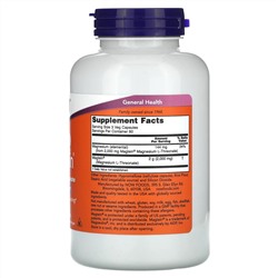 NOW Foods, Magtein®, L-треонат магния, 2000 мг, 180 растительных капсул (66,6 мг на капсулу)