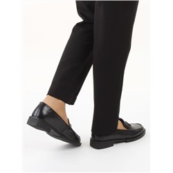03-DLG13-2 BLACK Лоферы женские (натуральная кожа)