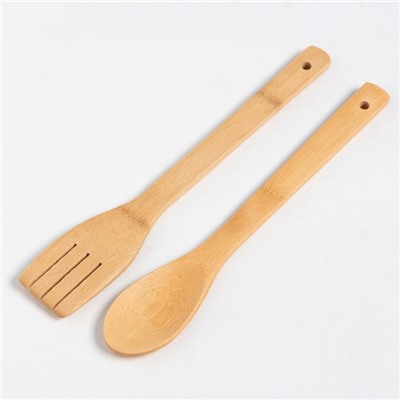 Кухонный набор «Этель» Botany: полотенце, подставки, деревянная ложка, деревянная лопатка