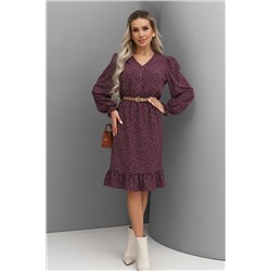 Женственное платье с пояском Аллегра №2