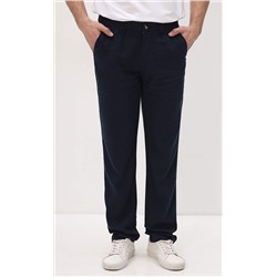 Брюки льняные мужские P111-0853 тёмно-синие