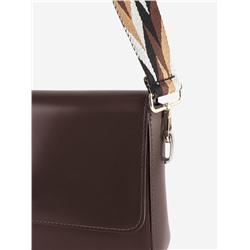 Ручка для сумки «Орнамент косичка», стропа, с карабинами, 139±3×3.8 см, бежевая, белая, чёрная