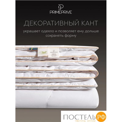 PRIME PRIVE CASHMERE лайт Одеяло 172х205 ,1пр.,хл.BIODYNAMIC COTTONc/кашемир.шерсть/микровол.CLIMALAST
