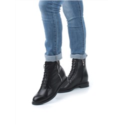 04-M3-1492 BLACK Ботинки зимние женские (натуральная кожа, натуральный мех)