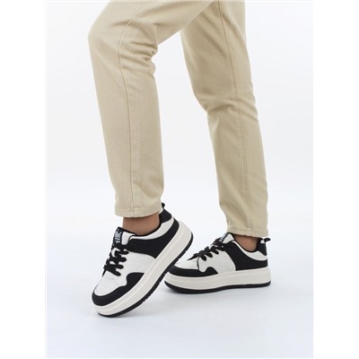 04-PDH336-2 BLACK Кроссовки демисезонные женские (натуральная кожа, нубук)