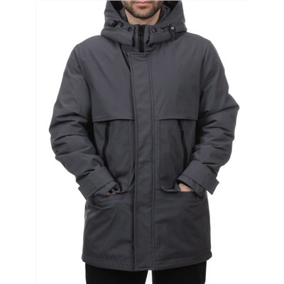 8891 DK. GRAY Куртка мужская зимняя облегченная (130 гр. холлофайбер)
