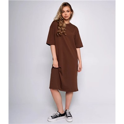 Платье #ОКТ095008, коричневый