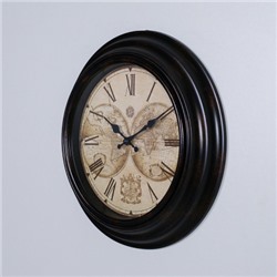 Часы настенные Карта мира 35 см / 8741T2 /уп 10/