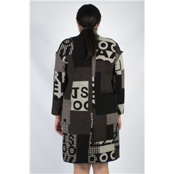 Женское пальто коричневое 2849 размер 44