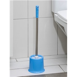 Ёршик для унитаза с подставкой, 13×53 см, цвет МИКС