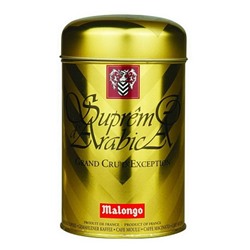 Кофе Malongo молотый Супремо Арабика (золотая банка), 250 гр.