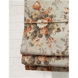 Римская штора мини "Botanico flor", marron (86) (df-200486-gr)