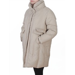3062 BEIGE Куртка пуховая зимняя женская (утиный пух)