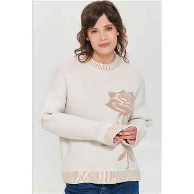 Джемпер вязаный с длинными рукавами