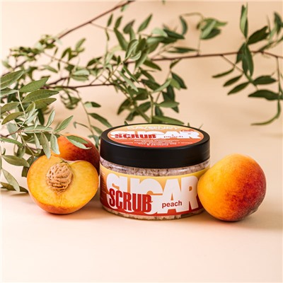 Скраб для тела Peach (с экстрактом персика, сахарный), 300 г