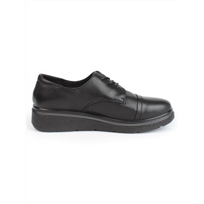 03-5322 BLACK Полуботинки женские (натуральная кожа)
