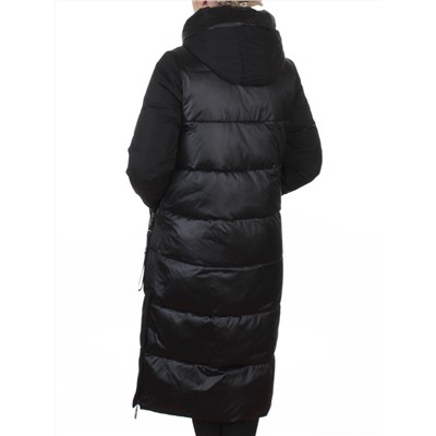 A81 BLACK Пальто зимнее женское (200 гр. холлофайбер)
