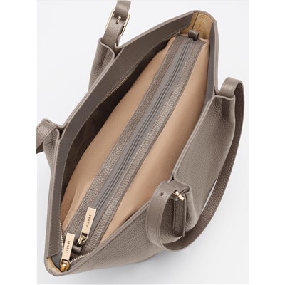 Женская кожаная сумка Richet 3287LG 862 Тауп