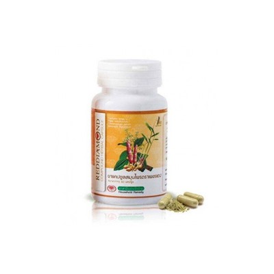 Натуральные капсулы от головной боли и аллергических реакции от  Phet Daeng Herbal Capsule 60 Capsules