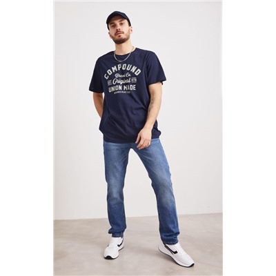 Футболка F111-06b-586 d.blue