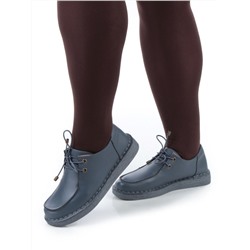 01-D7583-3 BLUE Ботинки демисезонные женские (натуральная кожа)