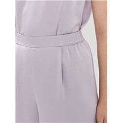 Брюки атласные фиолетово-серого цвета