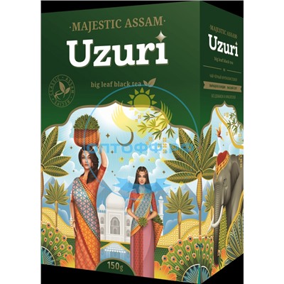 Чай Uzuri Majestic Assam 150гр индия листовой (кор*40)